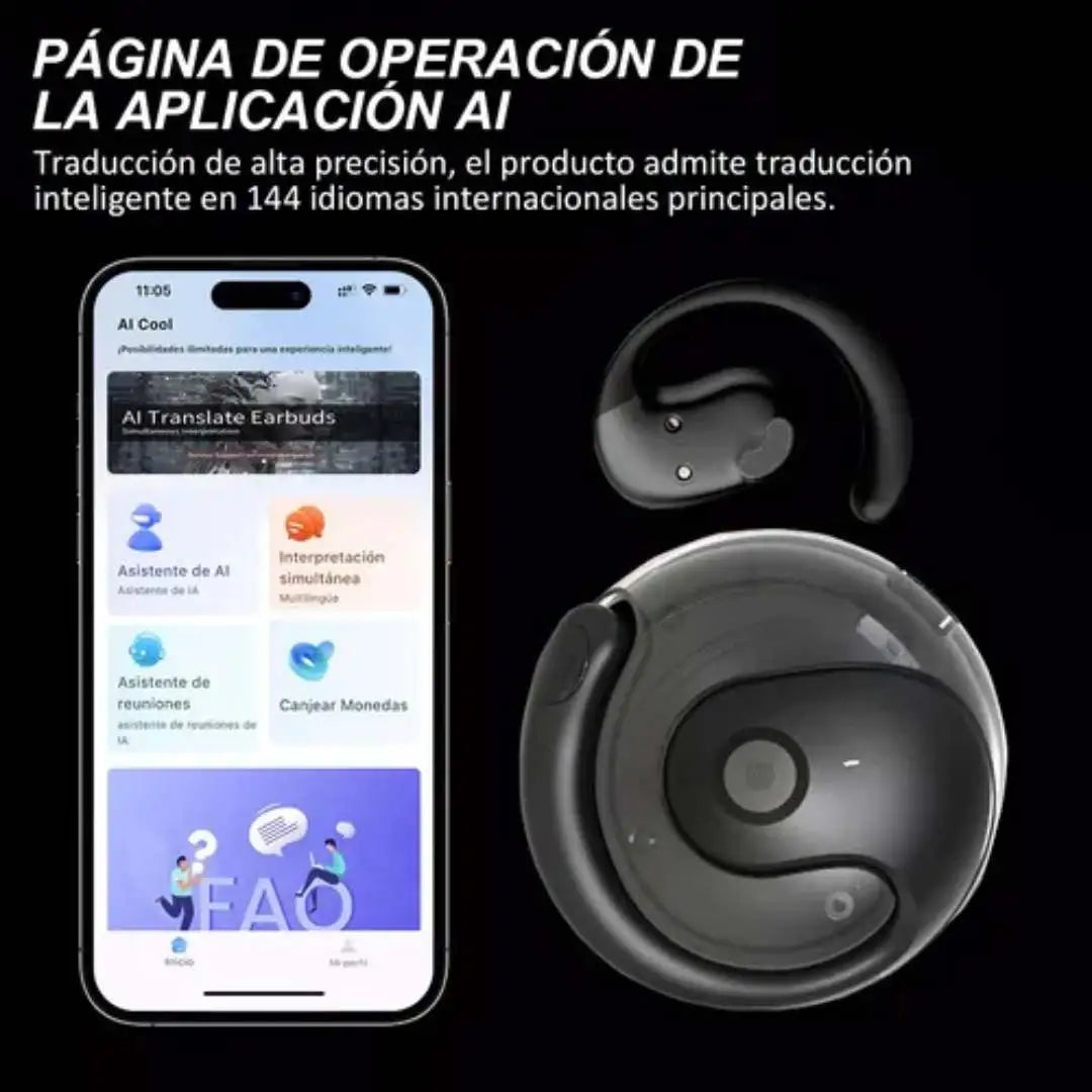 Audífonos traductores Inteligentes | Traductor de Idiomas T26 Pro