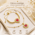COMBO CORAZON DE JESUS COLLAR Y PULSERA