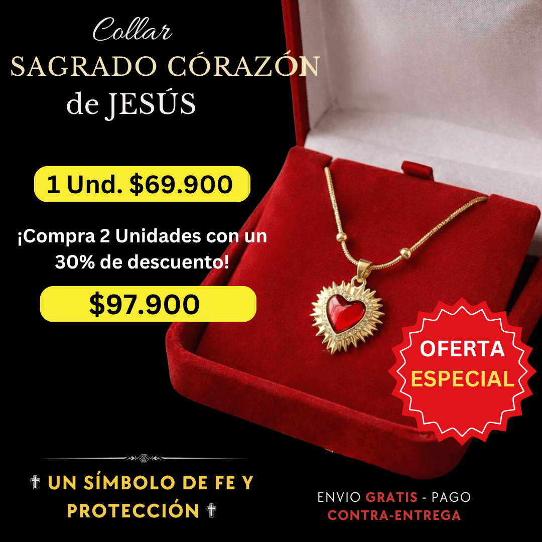 Lleva contigo el amor y la protección del Sagrado Corazón de Jesús