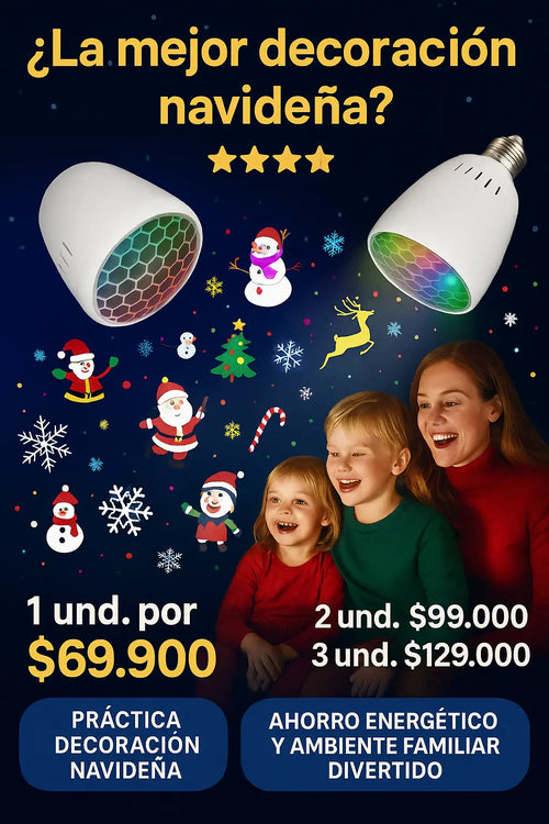 BOMBILLO PROYECTOR NAVIDEÑO